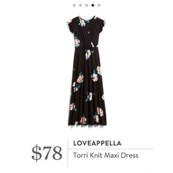 torri knit maxi dress